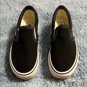 Vans Black Slip-On Sneakers